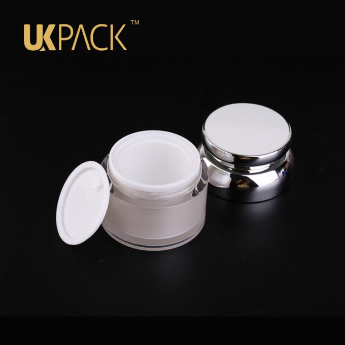 UKPACK, das leeres Sahneglas Kosmetik PMMA 50ml Öko-verpackt