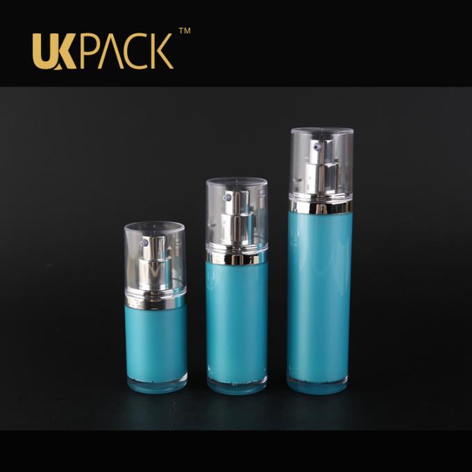 Kosmetische luftlose Pumpflasche UKPACK-Doppelschicht 30ml PMMA für Wesentlichaugencreme