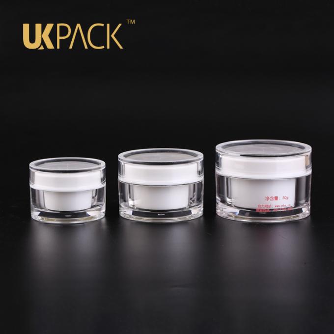 Luxusverpackencremetiegel gesicht des UKPACK-Körperpflegepakets PMMA