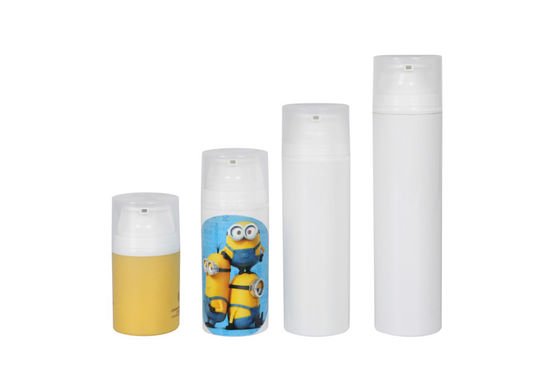 PP White Airless Bottle from 30ml to 200ml Skin Care Cosmetic Packaging for Sun protection sunscreen  UKA19-A
