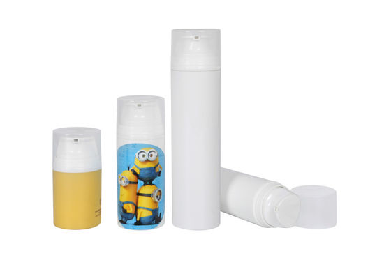 PP White Airless Bottle from 30ml to 200ml Skin Care Cosmetic Packaging for Sun protection sunscreen  UKA19-A