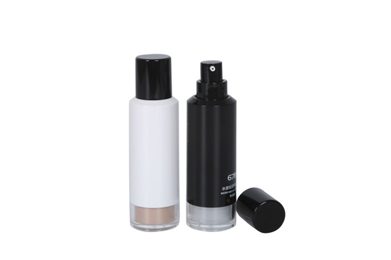 Leak Proof Cosmetic Pump Bottle , Airless Mini Foundation Bottle