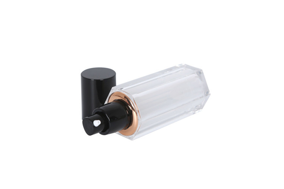 High Luxury Bright Polygonal Cosmetic Pump Bottle Acrylic 30ml