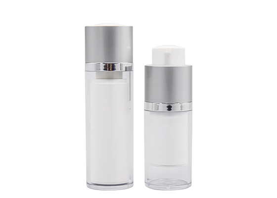 15ml 30ml 50ml Acrylic Airless Bottle Round Rotating Lift Type