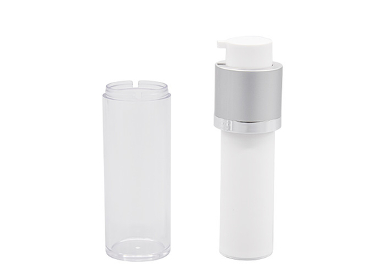 37mm Round Rotating Lift Personal Care Airless Pump Bottles For Cosmetics
