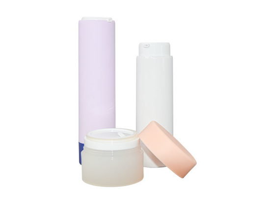 Rotary PP Airless Bottle 30ml 50ml Mono Custom Cosmetics Packaging Set
