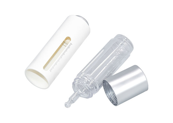 Empty Rose Gold Unique White CBD Cosmetic Luxury Skincare Hair 15ml Push Button Plastic Luxury Eye Face  Dropper bottle