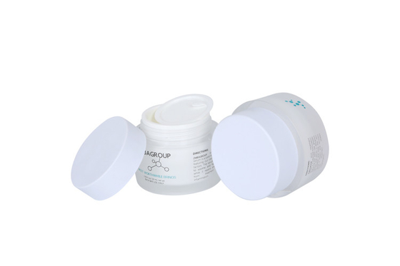 Cylindrical Airless Lotion Bottles of 30/50ml Capacity And 50g Acrylic Cream Jar Family Cosmetic Set For Daily Skin Care