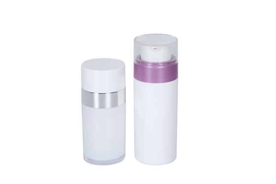 Cylindrical Airless Lotion Bottles of 30/50ml Capacity And 50g Acrylic Cream Jar Family Cosmetic Set For Daily Skin Care