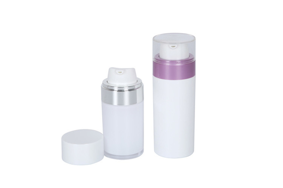 Cylindrical Airless Lotion Bottles of 30/50ml Capacity And 50g Acrylic Cream Jar Family Cosmetic Set For Daily Skin Care