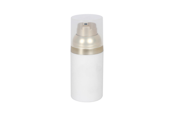 PP airless pump  bottle 30ml 50ml 75ml  Airless Dispenser Bottle With Clear Over-Cap