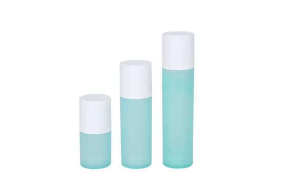 BPA Free Matte Cylinder PETG Airless Lotion Bottle Skincare Cosmetic Packaging