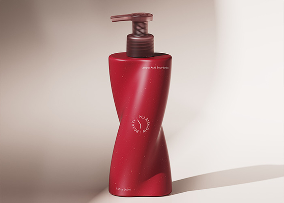 Elegante 250ml gebogene Design-Pumpenflasche für Shampoo, Körperwaschmittel und Handseife