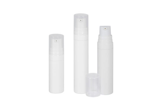 weiße pp. luftlose Hautpflege-Pumpflasche 5ml 8ml 10ml für Reise-Satz