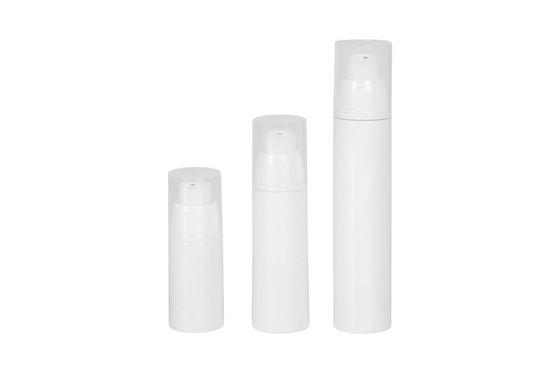 Massenweiße luftlose Pumpflaschen der runden-15ml 30ml 50ml