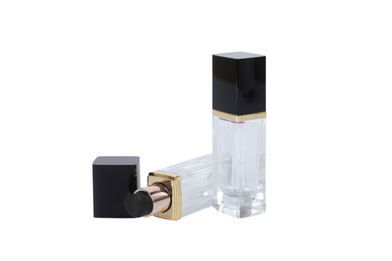 0.5oz leere Quadratklare Glasflasche Leckdichte Make-up Kosmetikbehälter